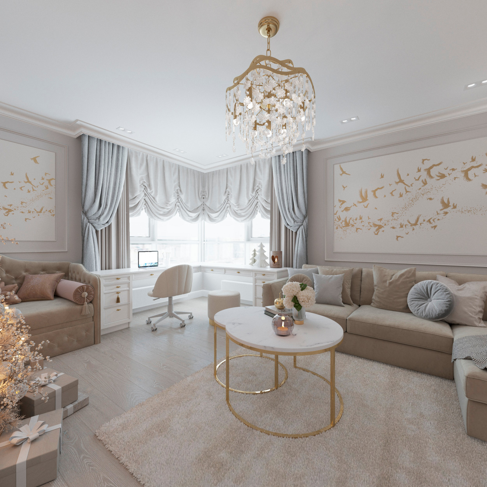 Дизайн-проект квартиры для многодетной семьи в ЖК"Fresh Lifi"