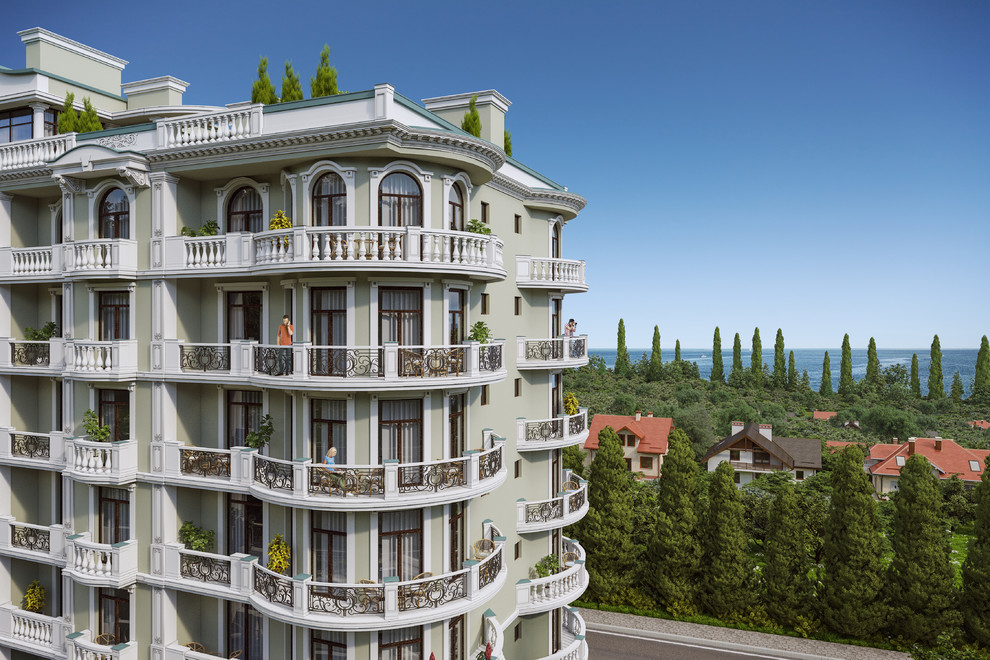 Фасад ЖК Бархатный Сезон