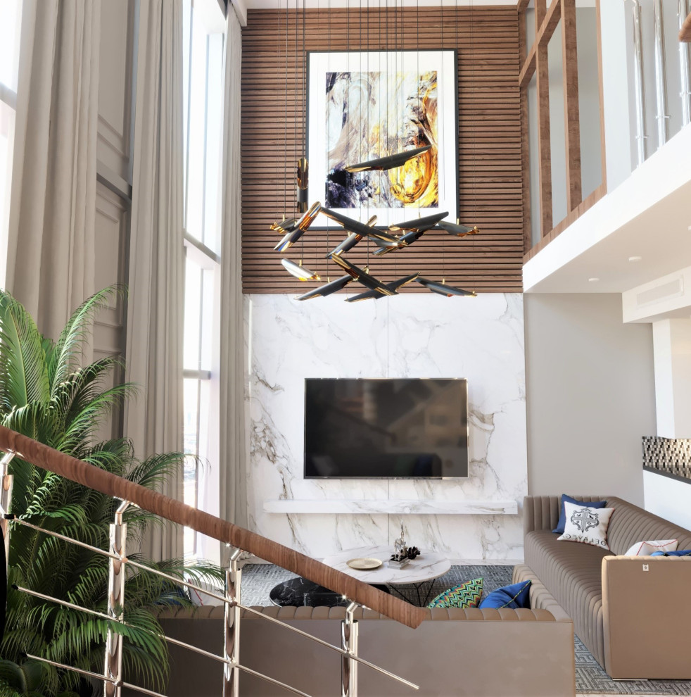 Квартира 70 кв.м. Кухня и гостиная