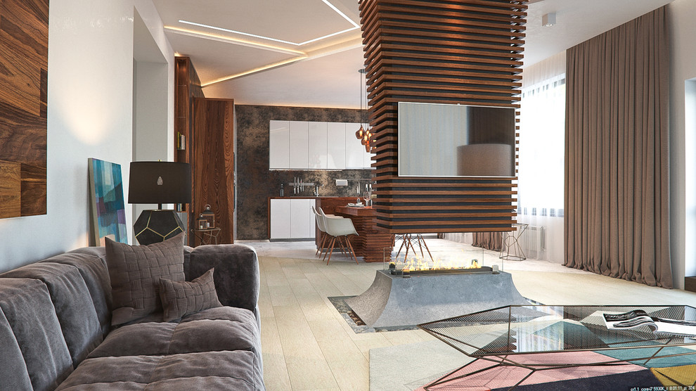 Геометрия пространства в современном доме 437 кв.м