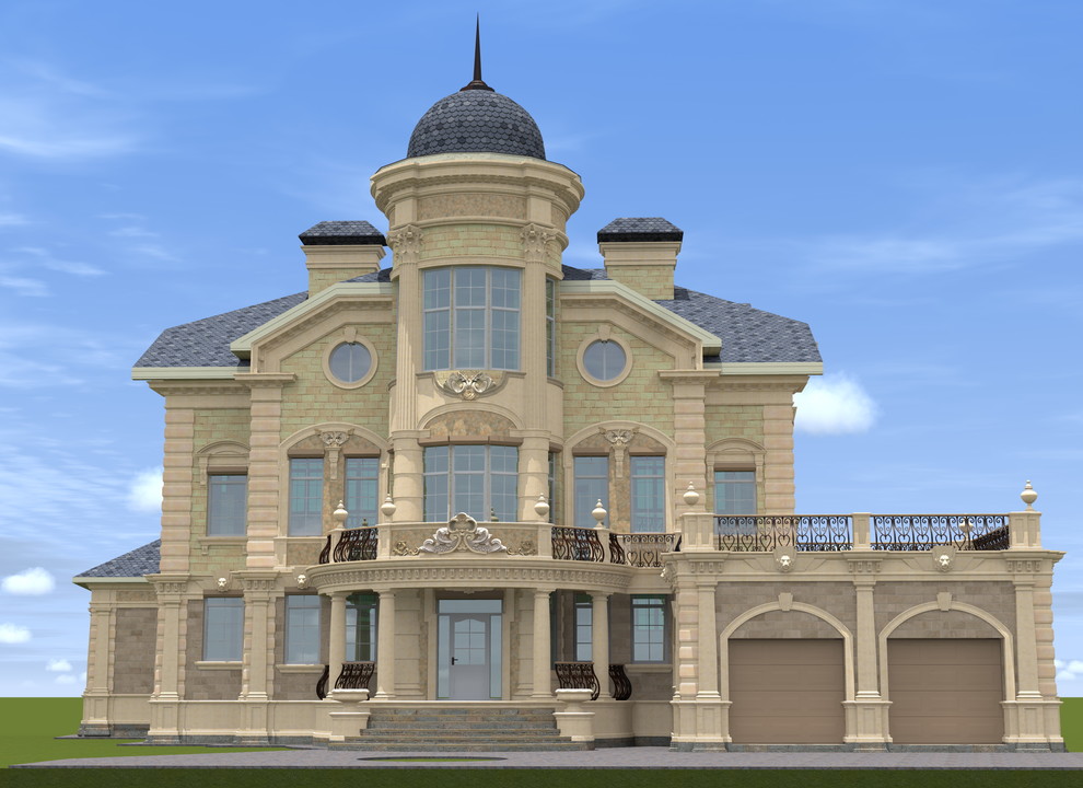 Проект загородного дома. "Леоново" S-1100 m2