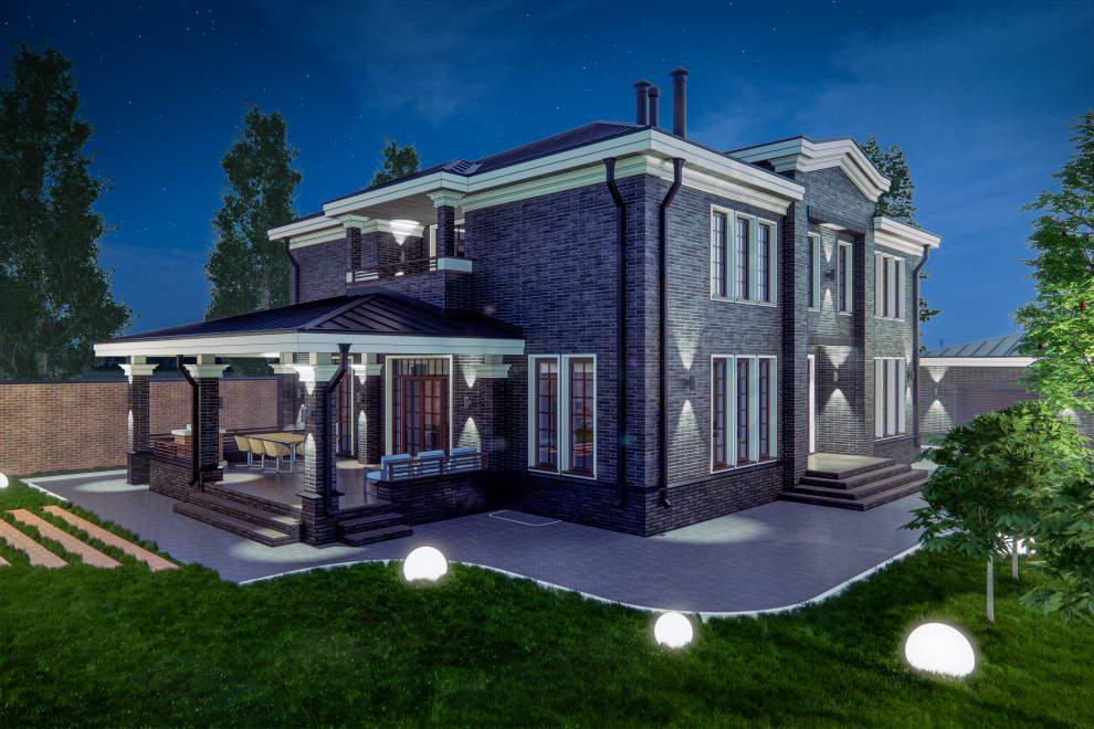 Жилой дом с гаражным комплексом