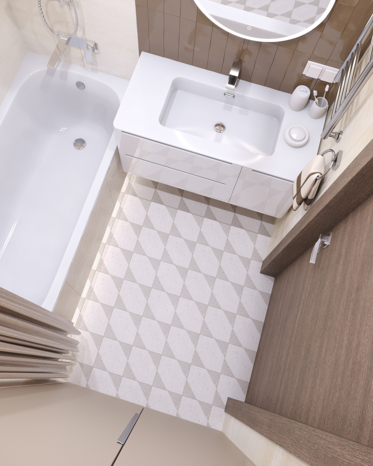 Визуализация ванной комнаты