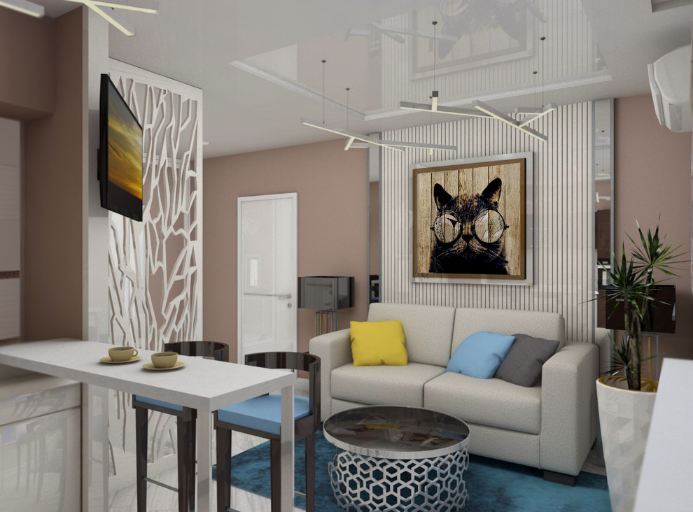 Обложка проекта: Кот в очках и розовая тумбочка