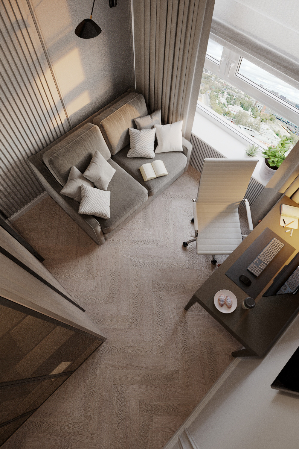 Дизайн проект квартиры в стиле легкая классика ЖК Сердце столицы