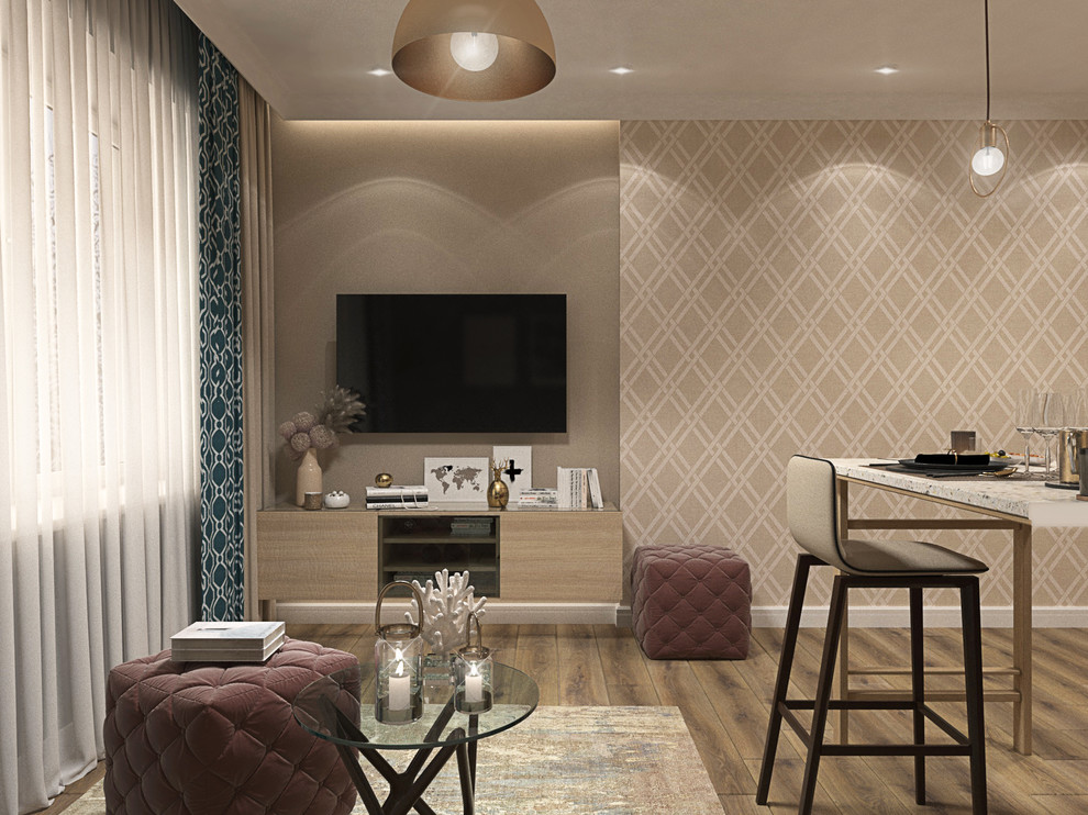 Кухня-гостиная в однокомнатной квартире