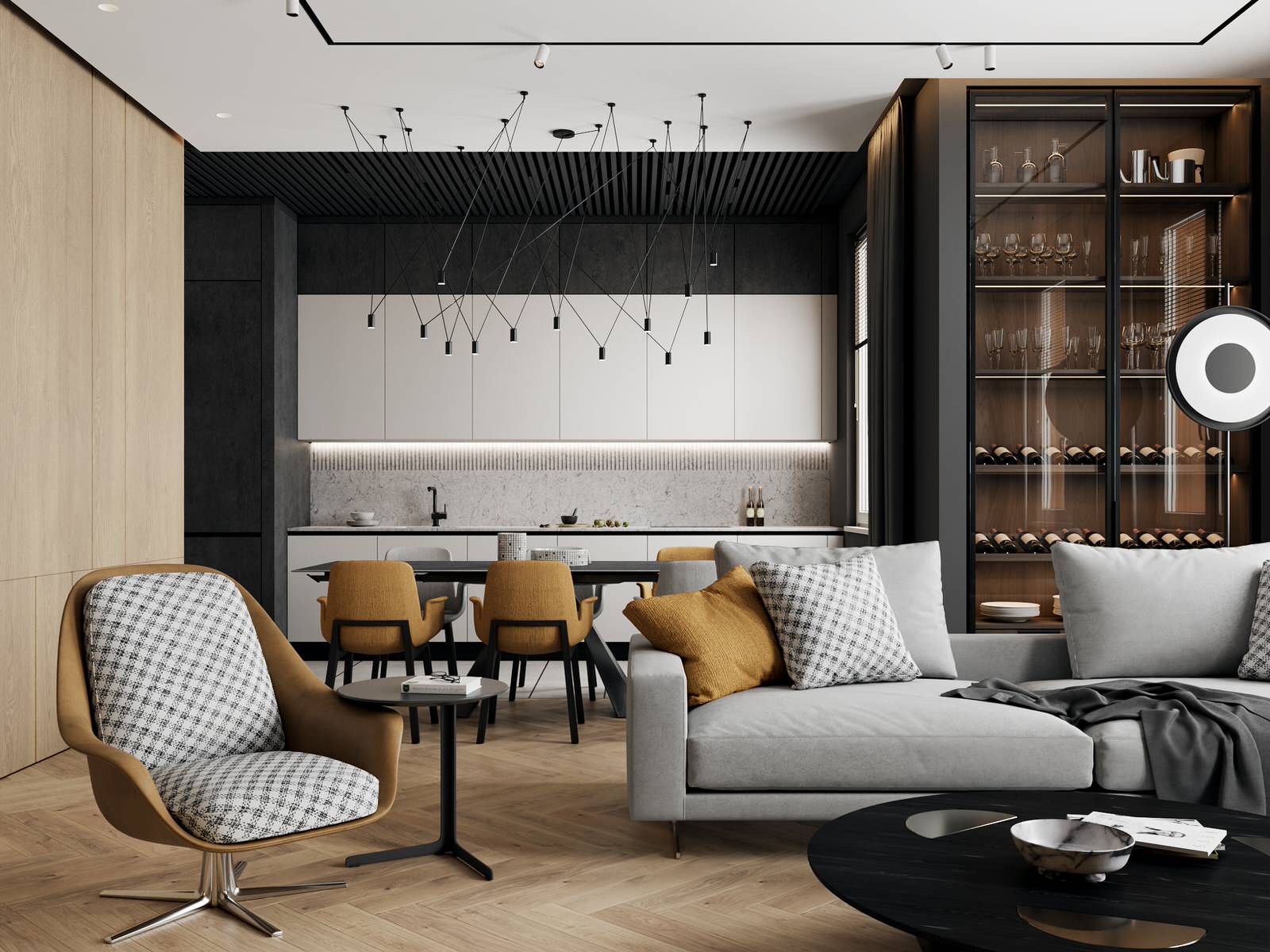 Дизайн трёхкомнатной квартиры в ЖК "Дом на Зелейной | Санкт-Петербург | Россия |