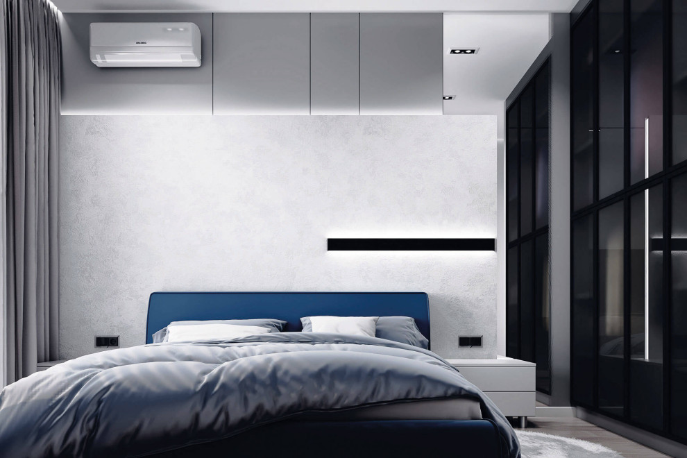 Современный дизайн в серых тонах, ЖК Панорама