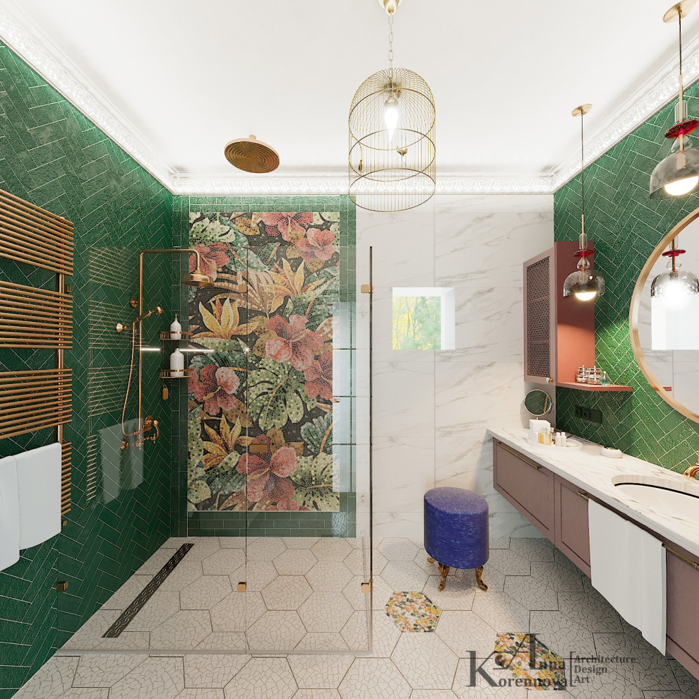 Обложка проекта: Дизайн ванной комнаты в коттедже "Morocco dream"