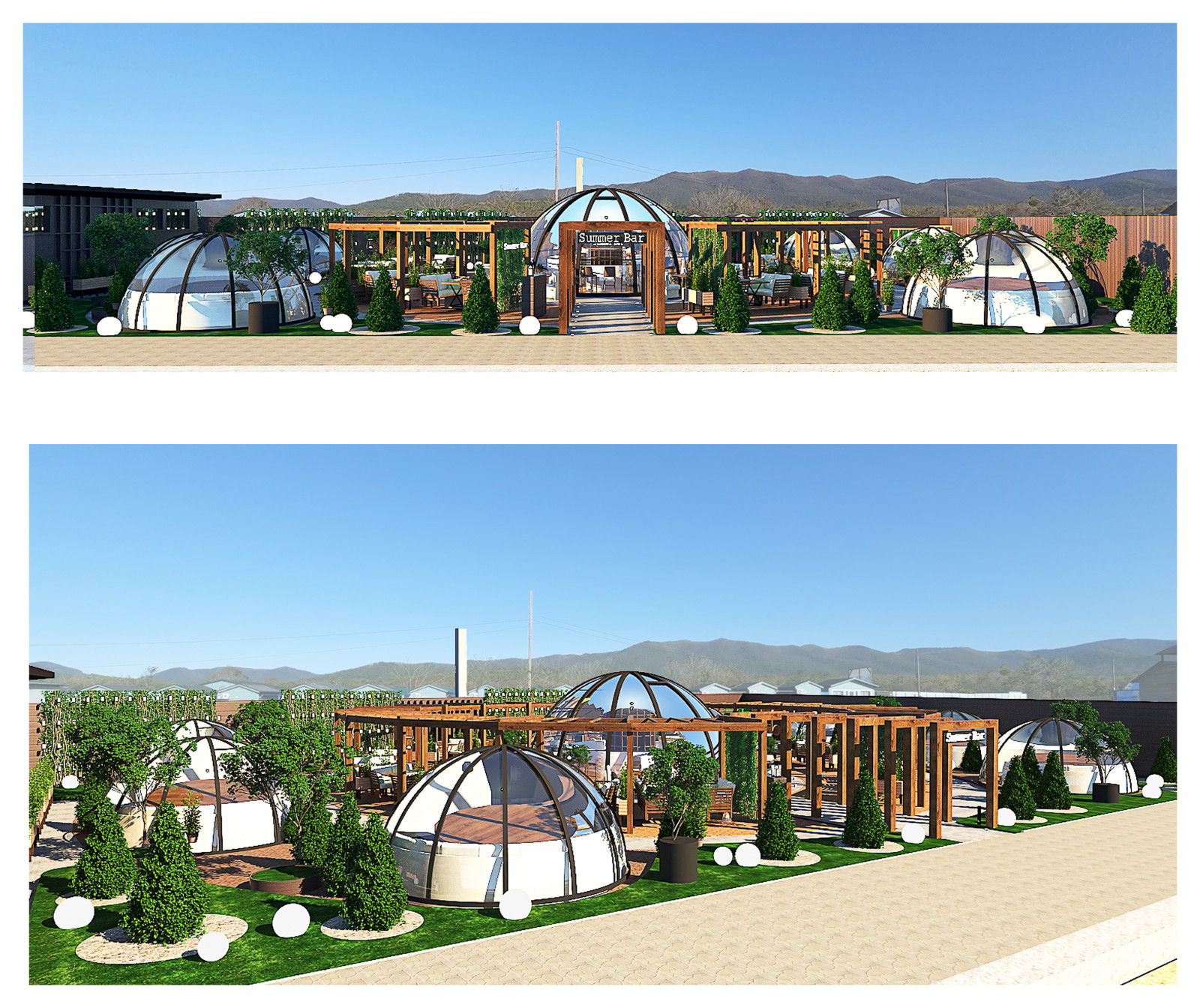 Летнее кафе, в р-не ул. Лазурная.