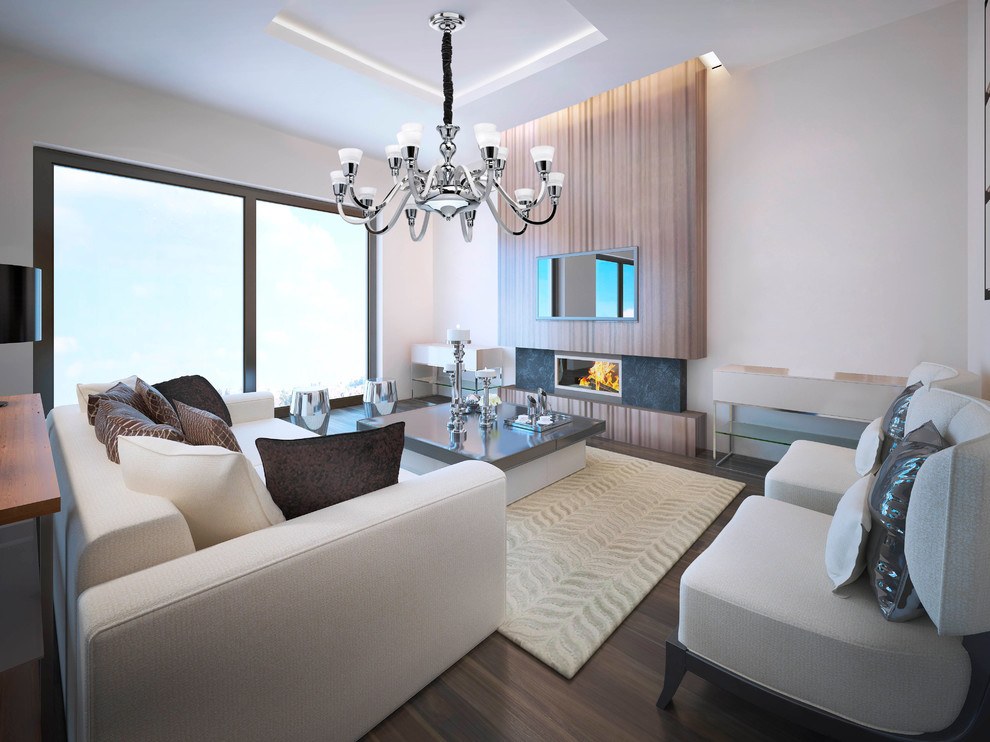 Просторная гостиная с акцентами