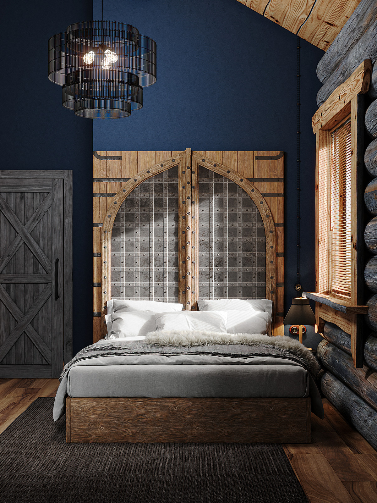 Обложка проекта: Дом из кело для рыбалки. Спальня