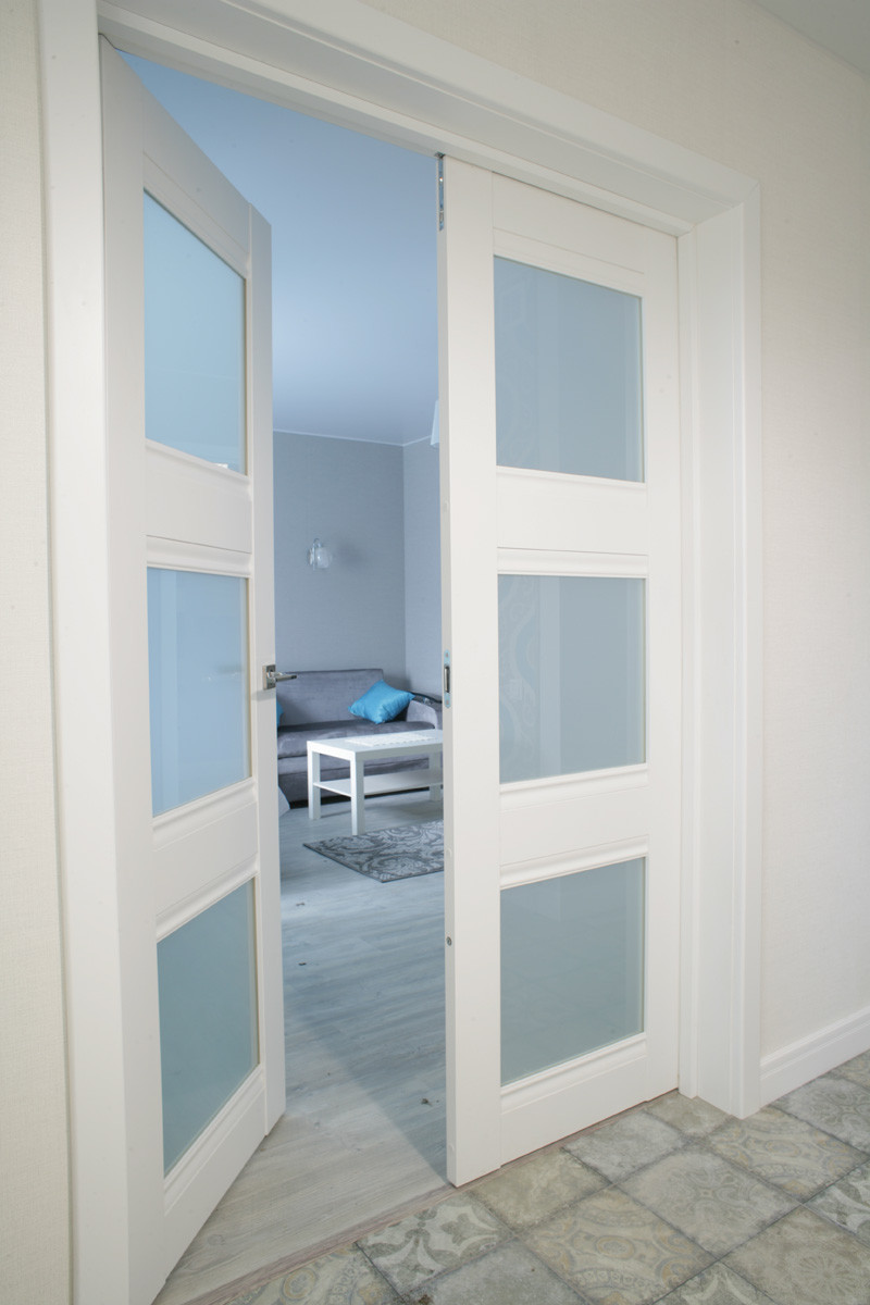 Квартира в Подмосковье, в проекте матовые двери серии U