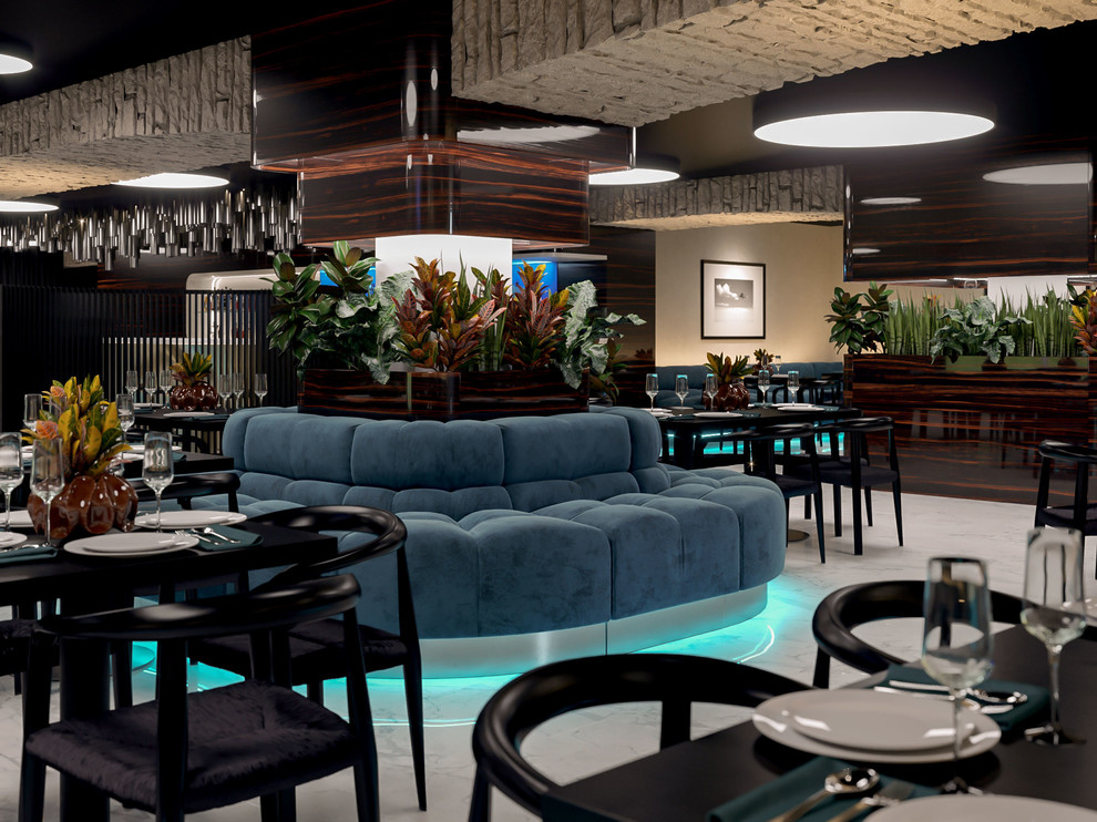 Дизайн интерьера квартиры, кафе "Бора-Бора"