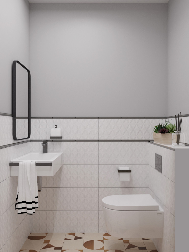 Дизайн раздельного санузла в квартире 70м2, г. Нефтеюганск