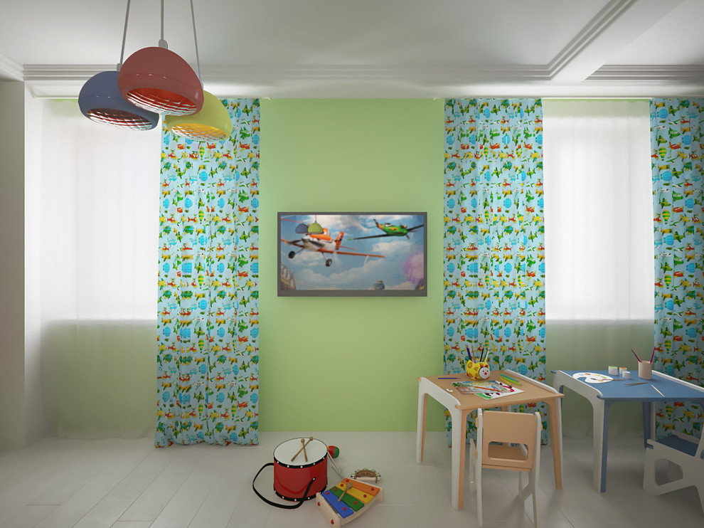 Дом семьи с тремя детьми