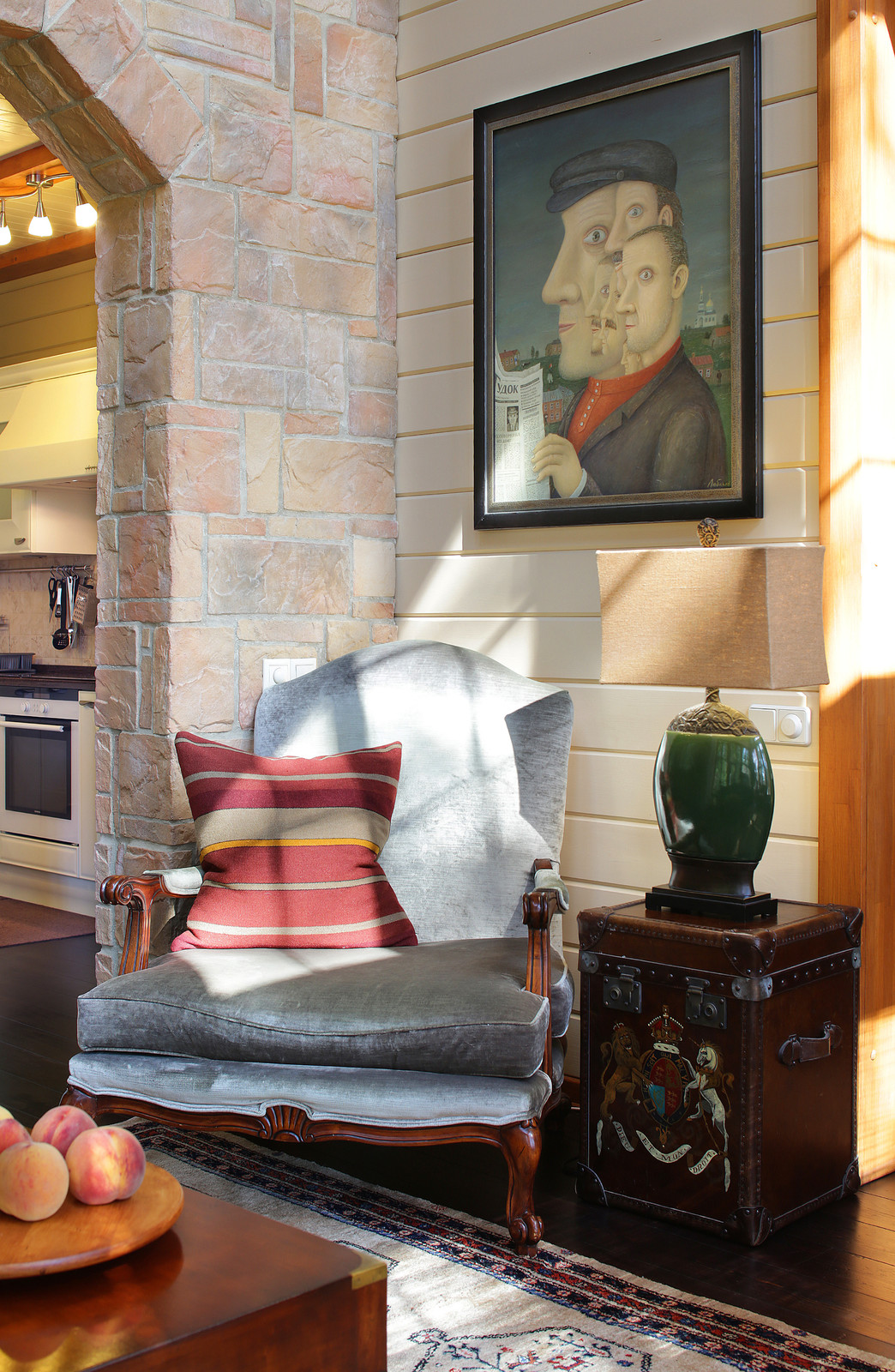 Деревянный дом в стиле американского кантри