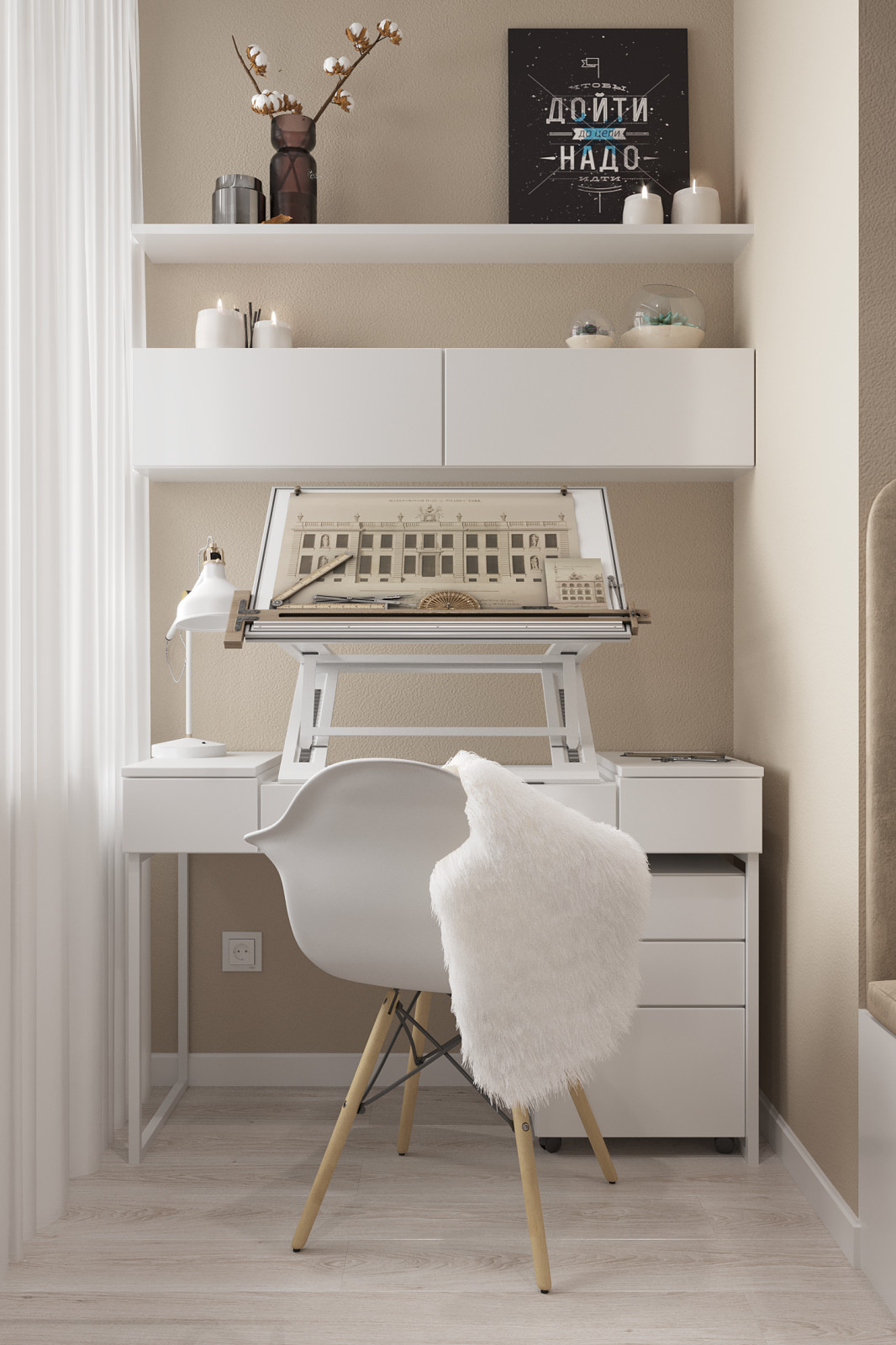 Комната девочки-подростка с гардеробной