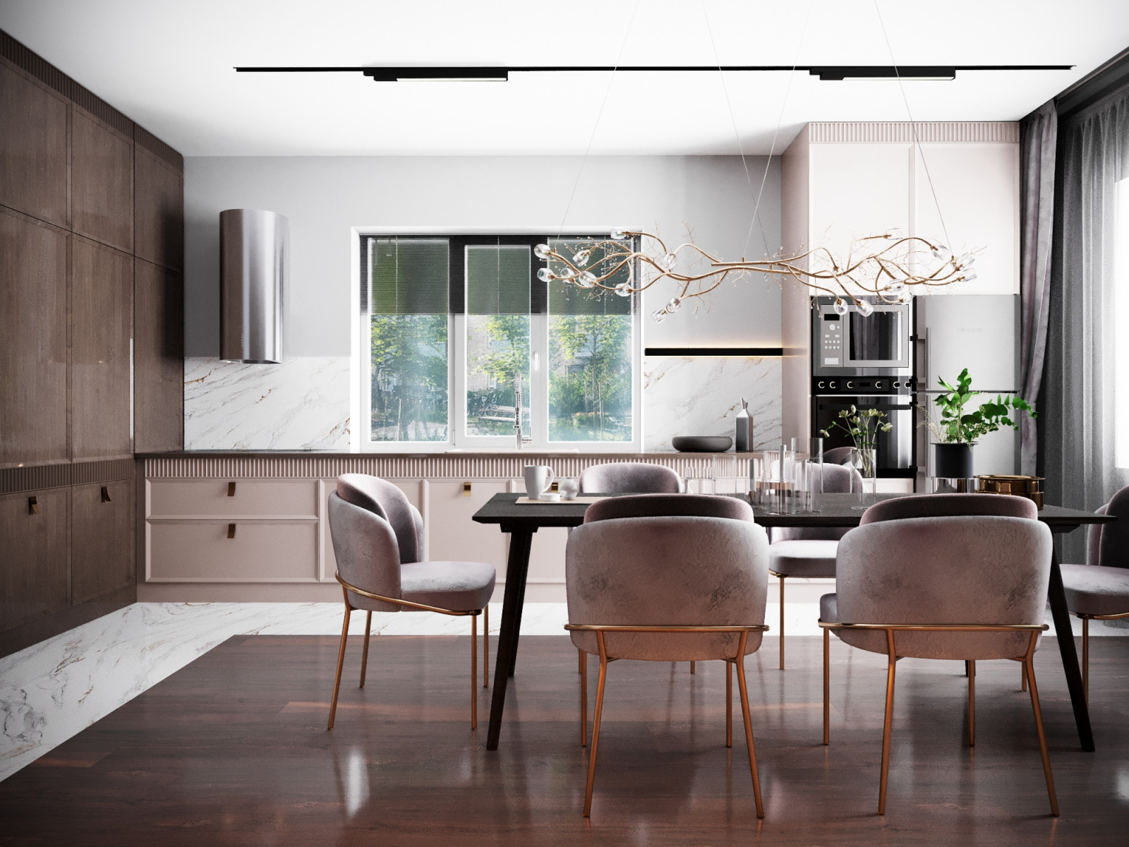 Обложка проекта: Кухня-столовая