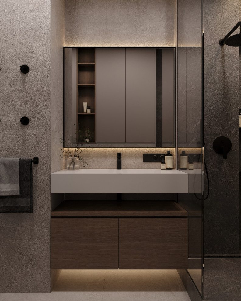 Обложка проекта: Санузел в современном стиле