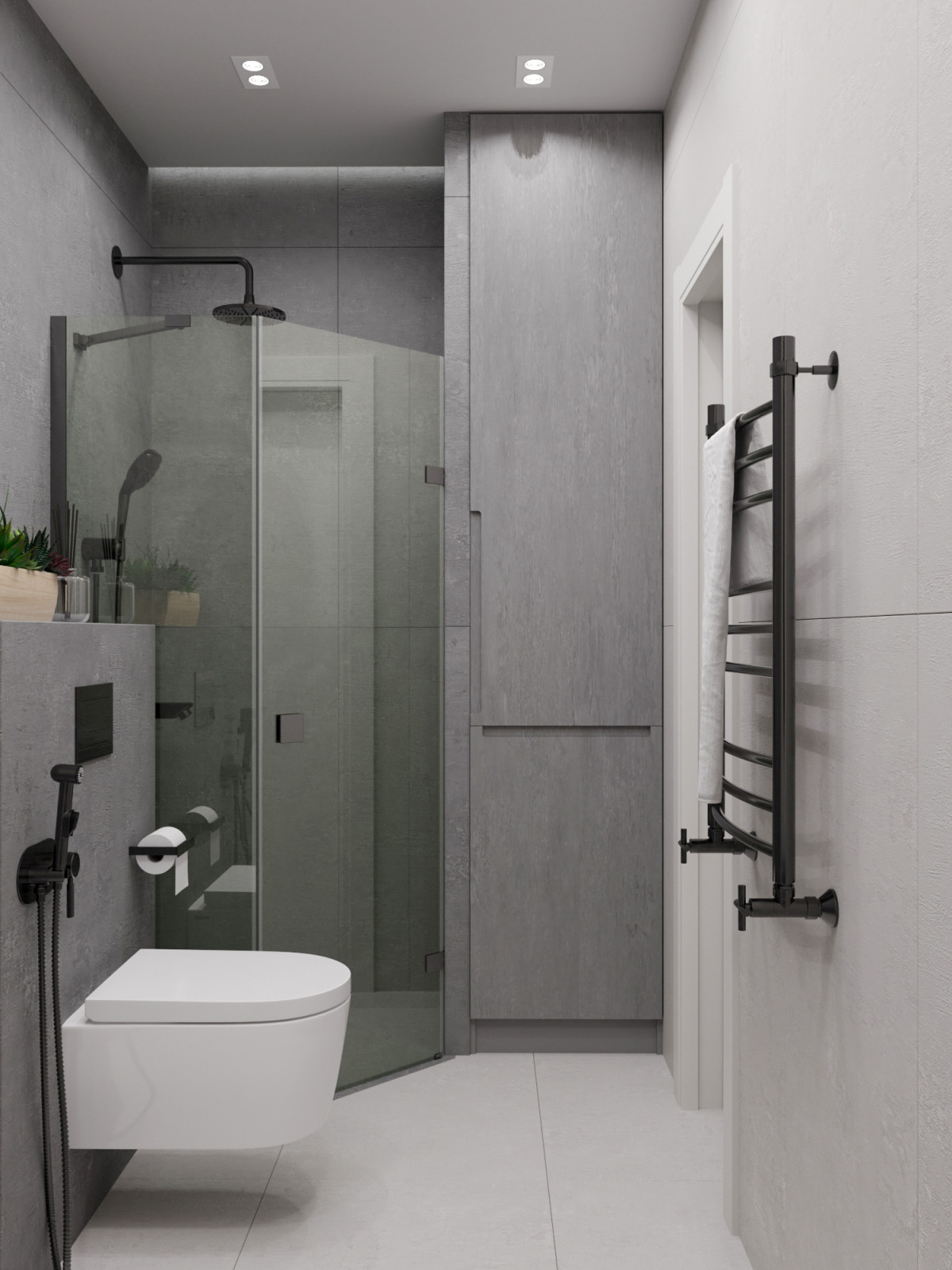 Санузел на 2 этаже загородного дома. Кемеровская обл.