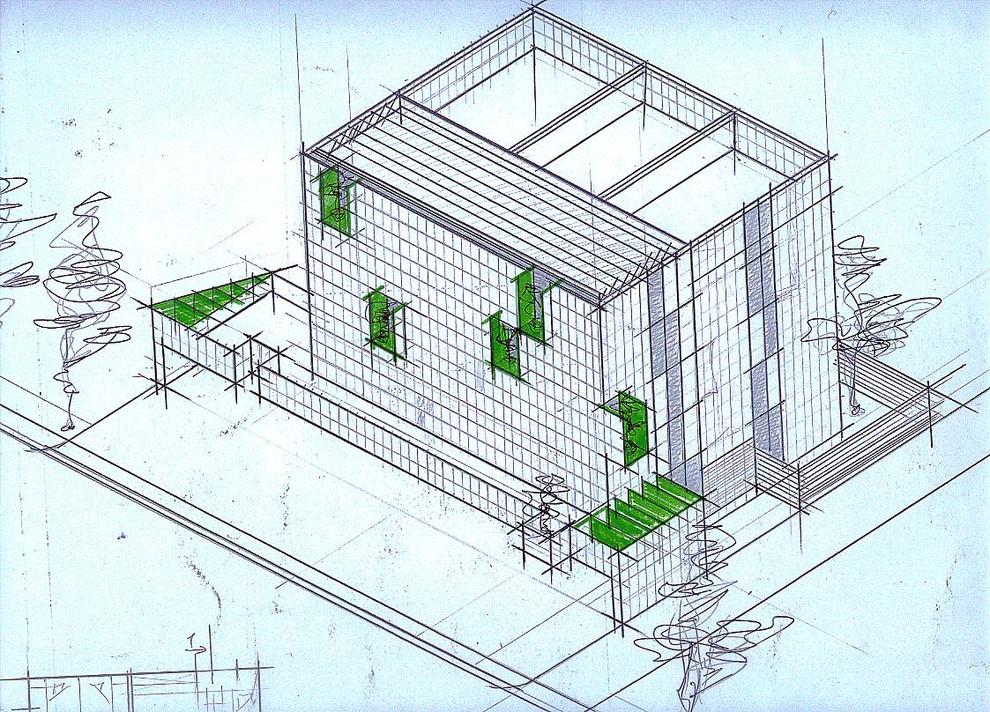 Размышление с карандашом - наброски, малоэтажные частные дома и таунхаусы