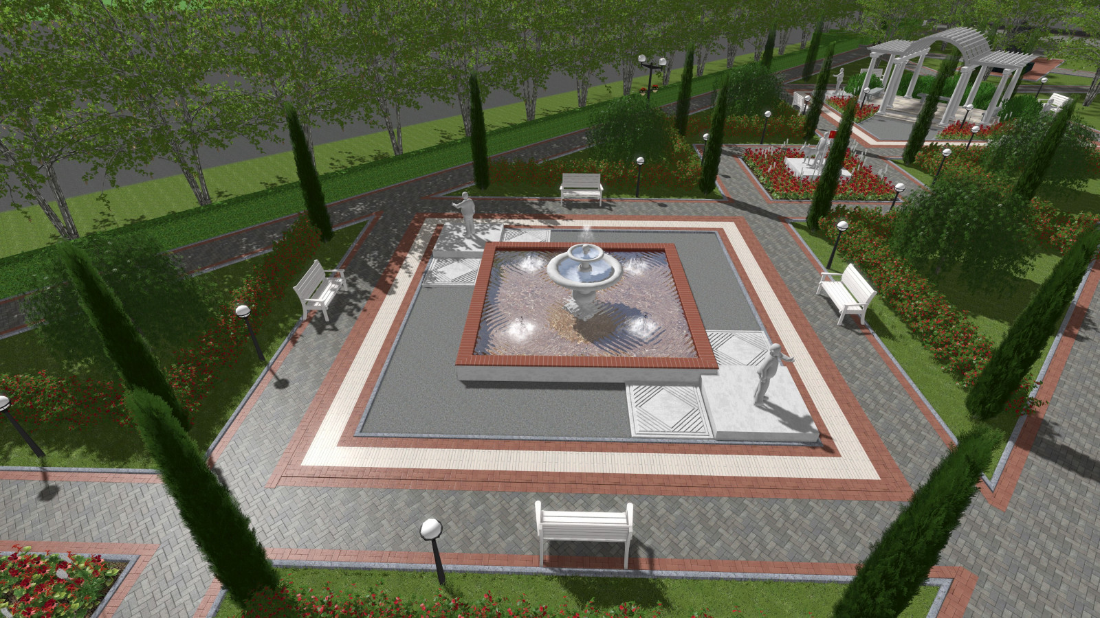 Комсомольский сквер в г.Жиздра, 2021