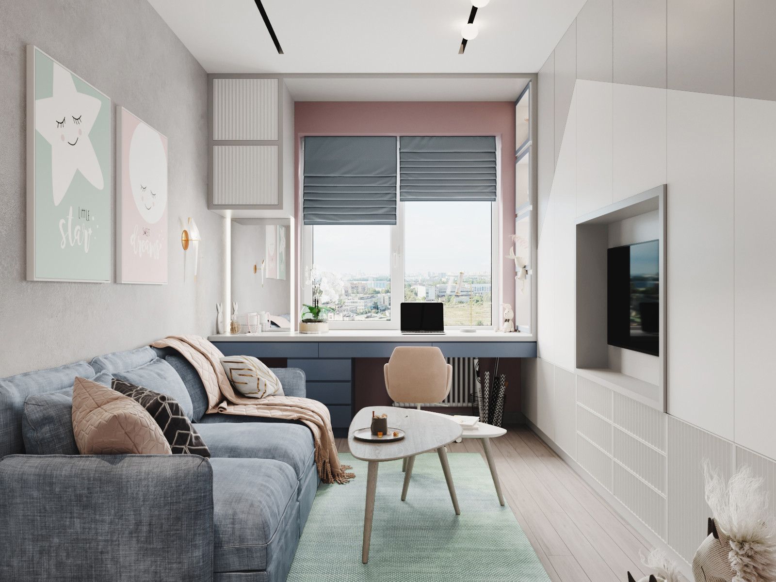 GRAY. Квартира в ЖК Дом на набережной, 64 кв.м