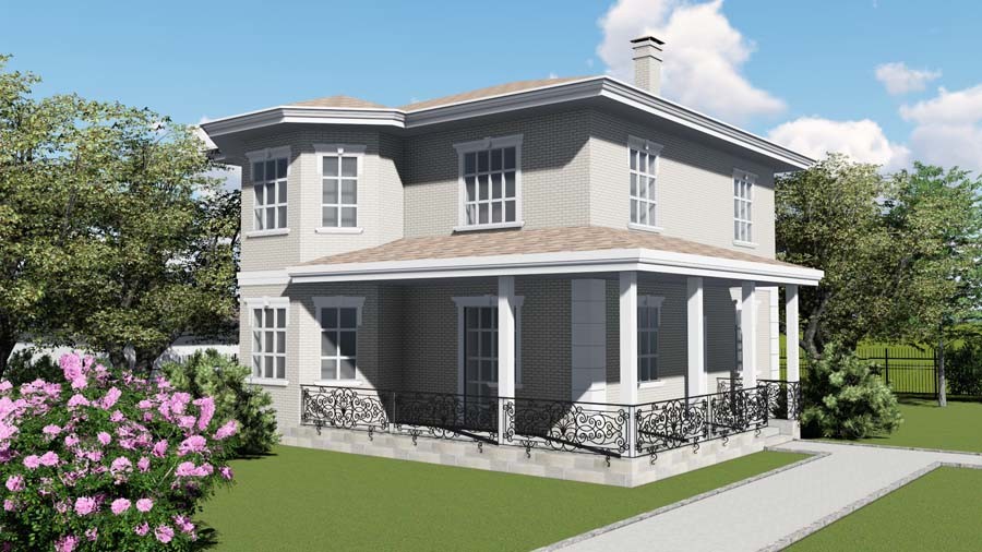 Обложка проекта: Дом в классическом стиле