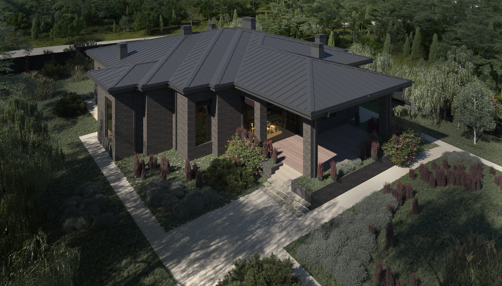 Дом с видом на рощу