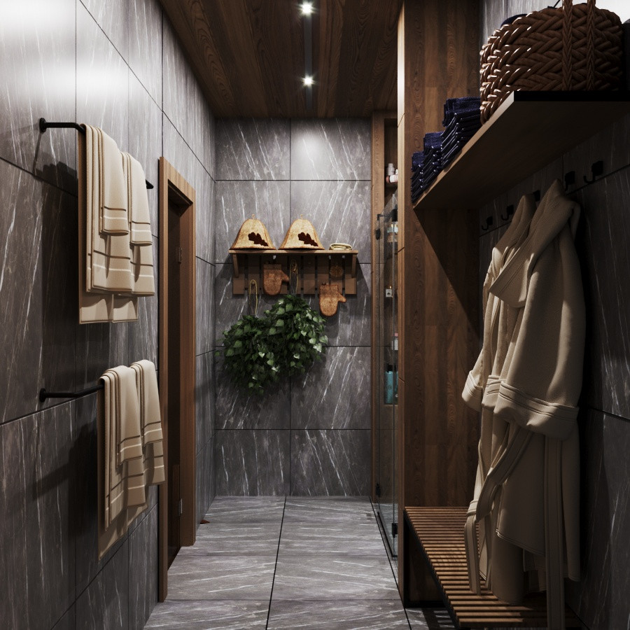 Дизайн зоны барбекю и бани