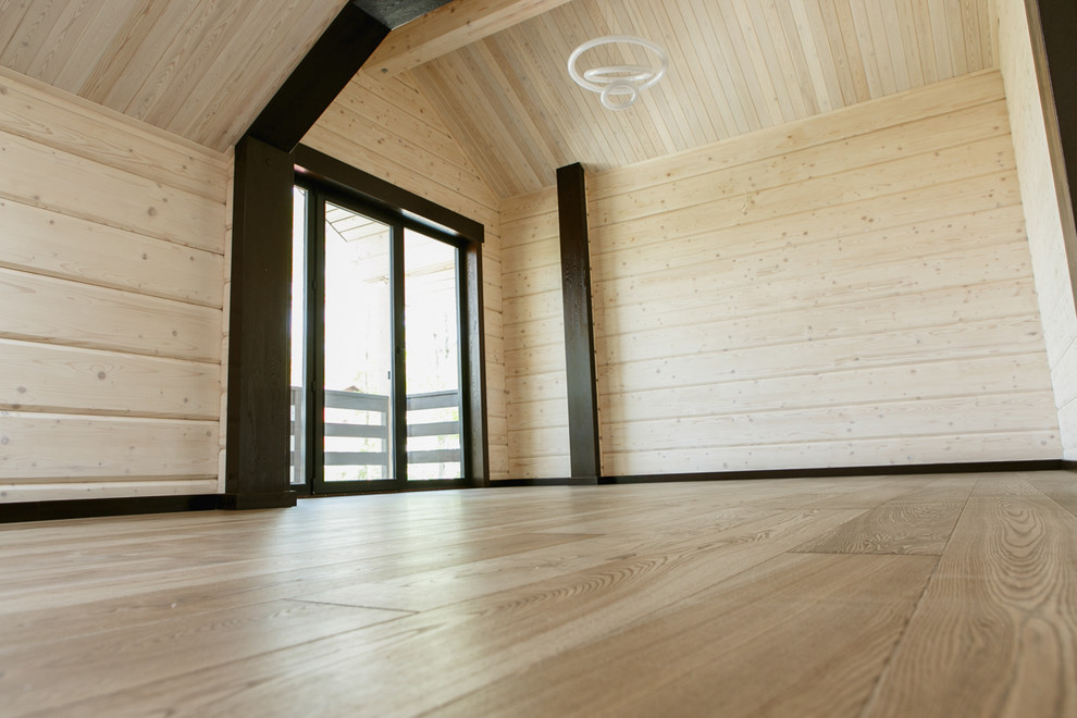 Интерьер дома из клееного бруса