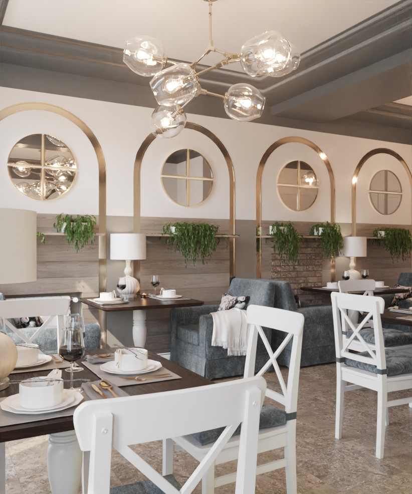 Restaurant_001_интерьер ресторана "Сладкое счастье"