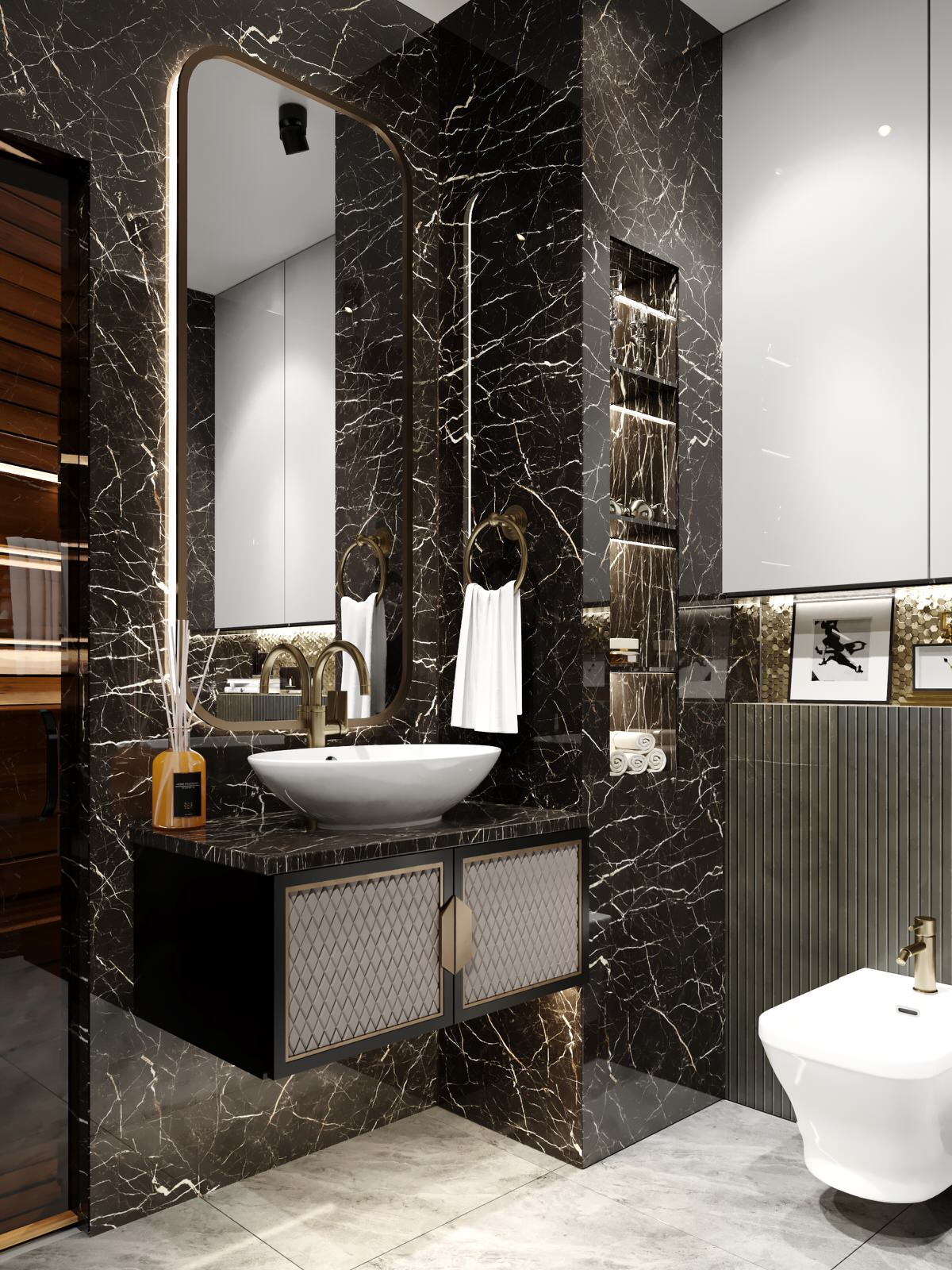 Ванная комната с сауной