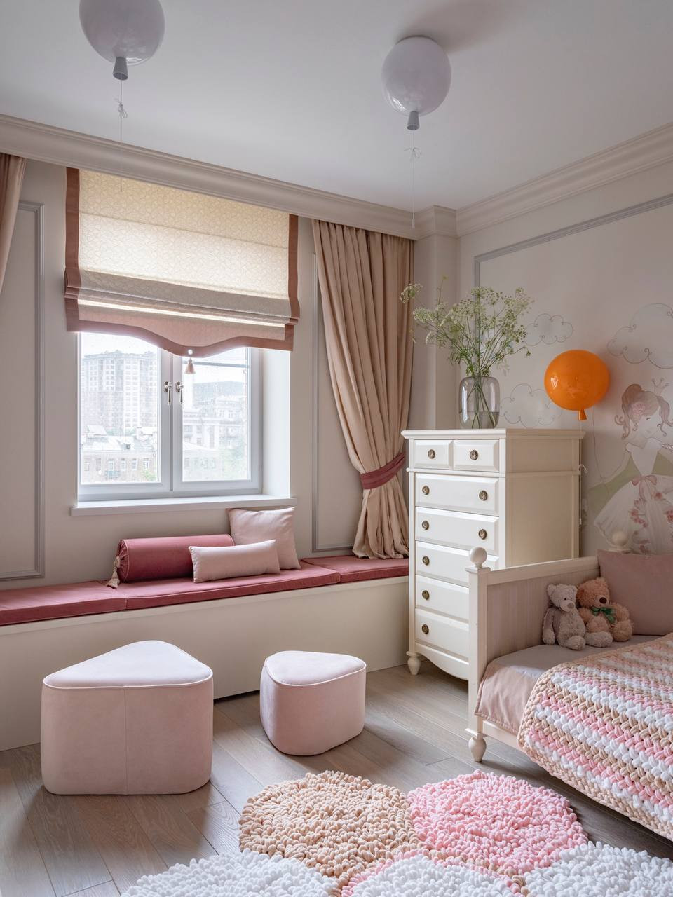 Шторы в интерьере стиля Неоклассика