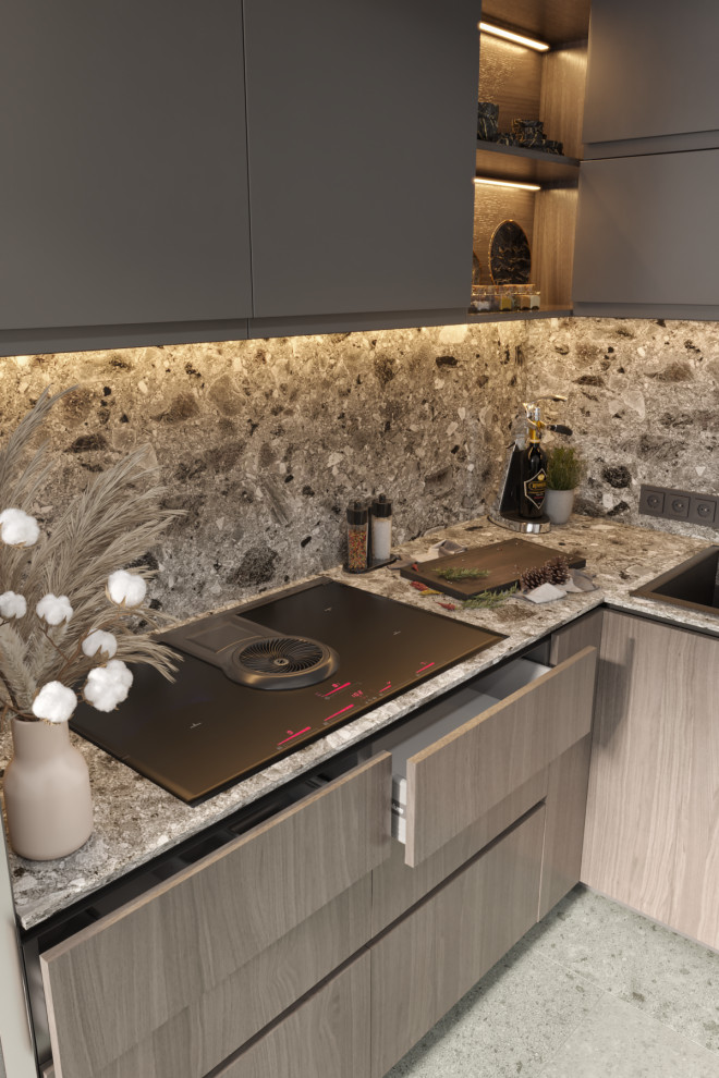 Modern khaki apt. by ACG Group