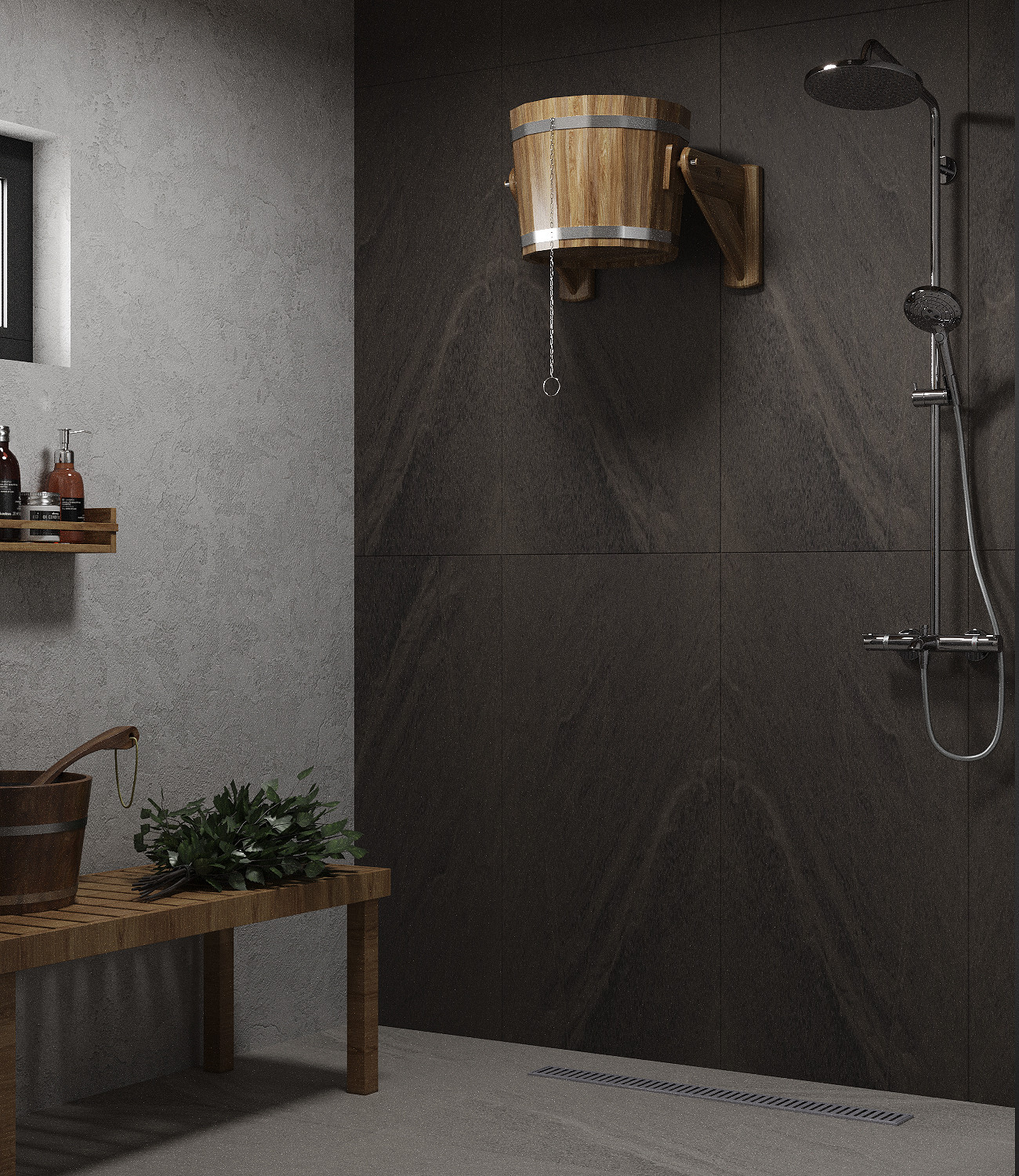 Проект комнаты отдыха в бане