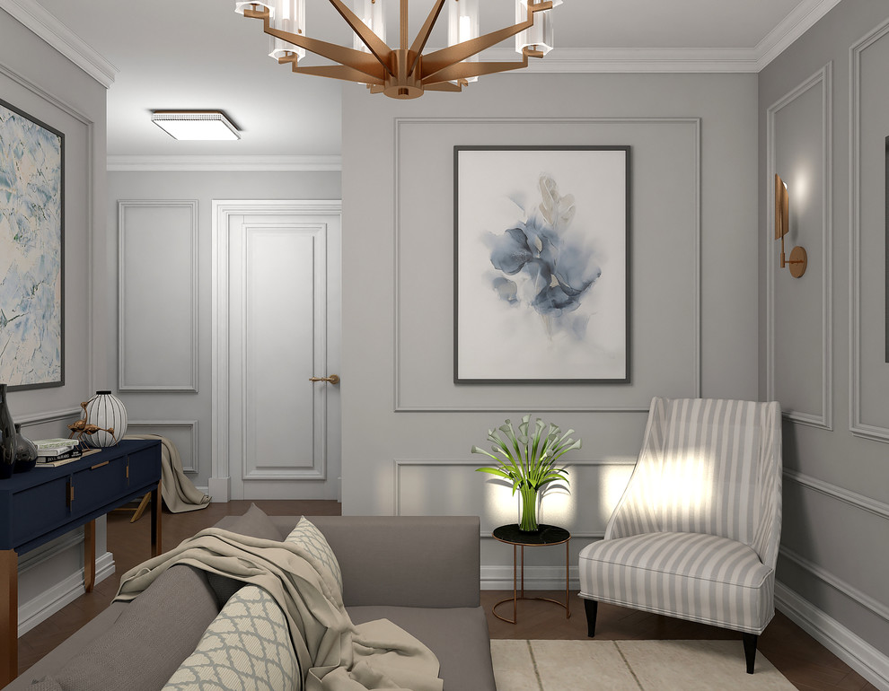 Обложка проекта: Московская квартира в панельном доме 38 м.кв.