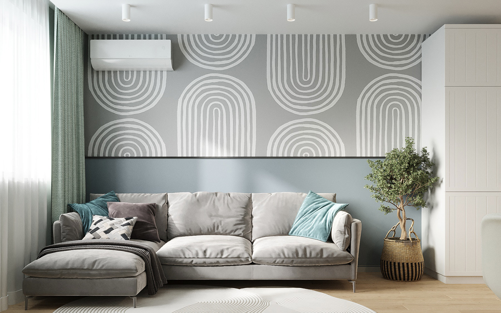 Реконструкция квартиры с существующей мебелью