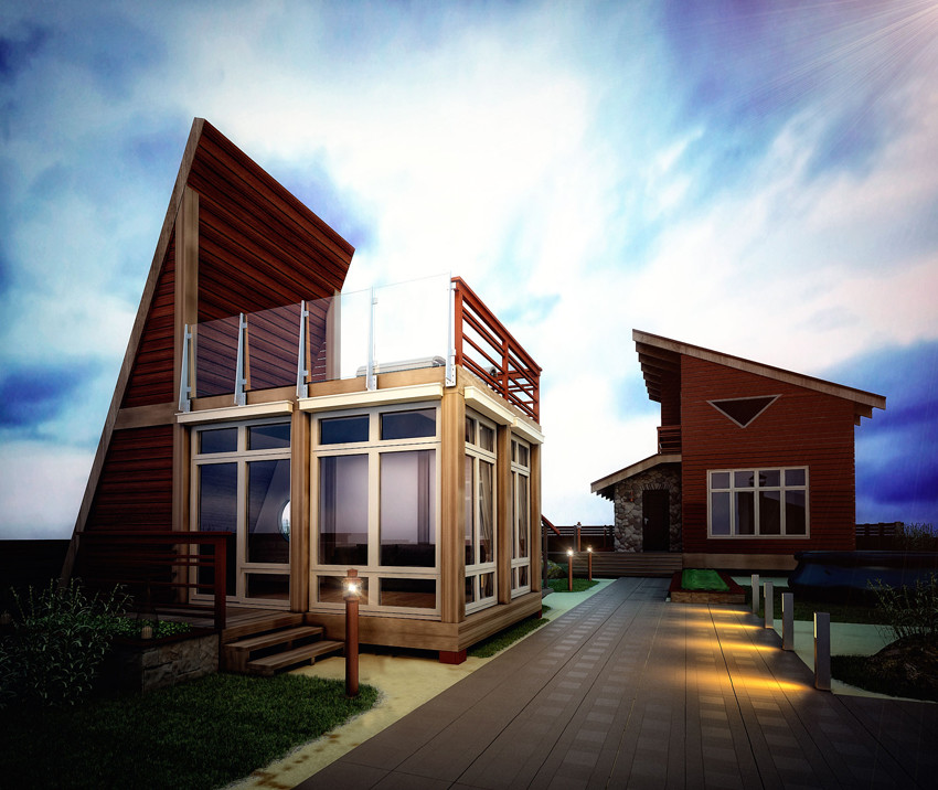 Садовый мини-комплекс для отдыха и развлечения