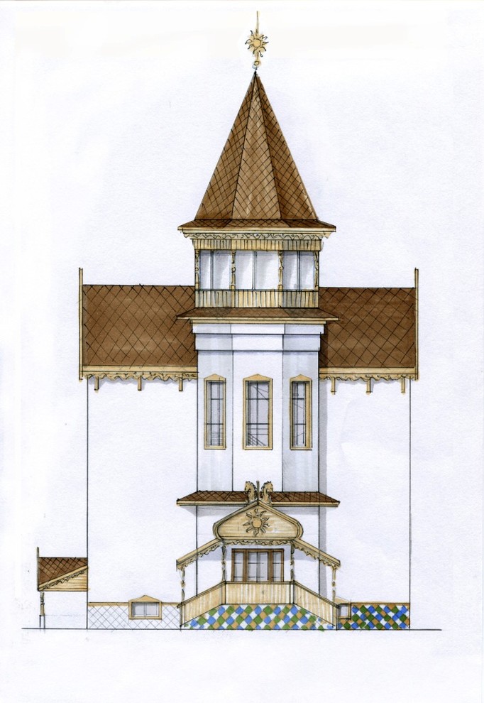фасад в русском стиле