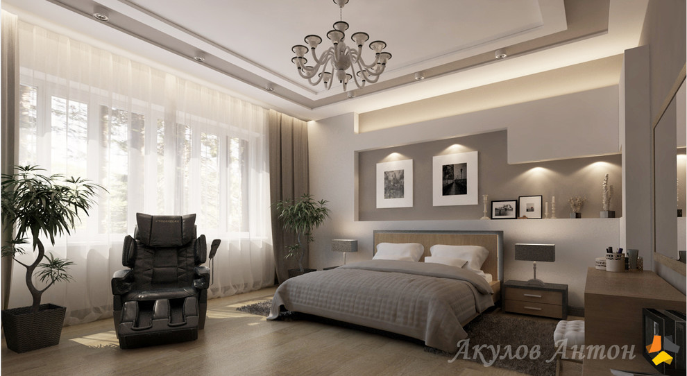 Дизайн-проект интерьера коттеджа в с.Малая Валяевка. 195 кв.м.