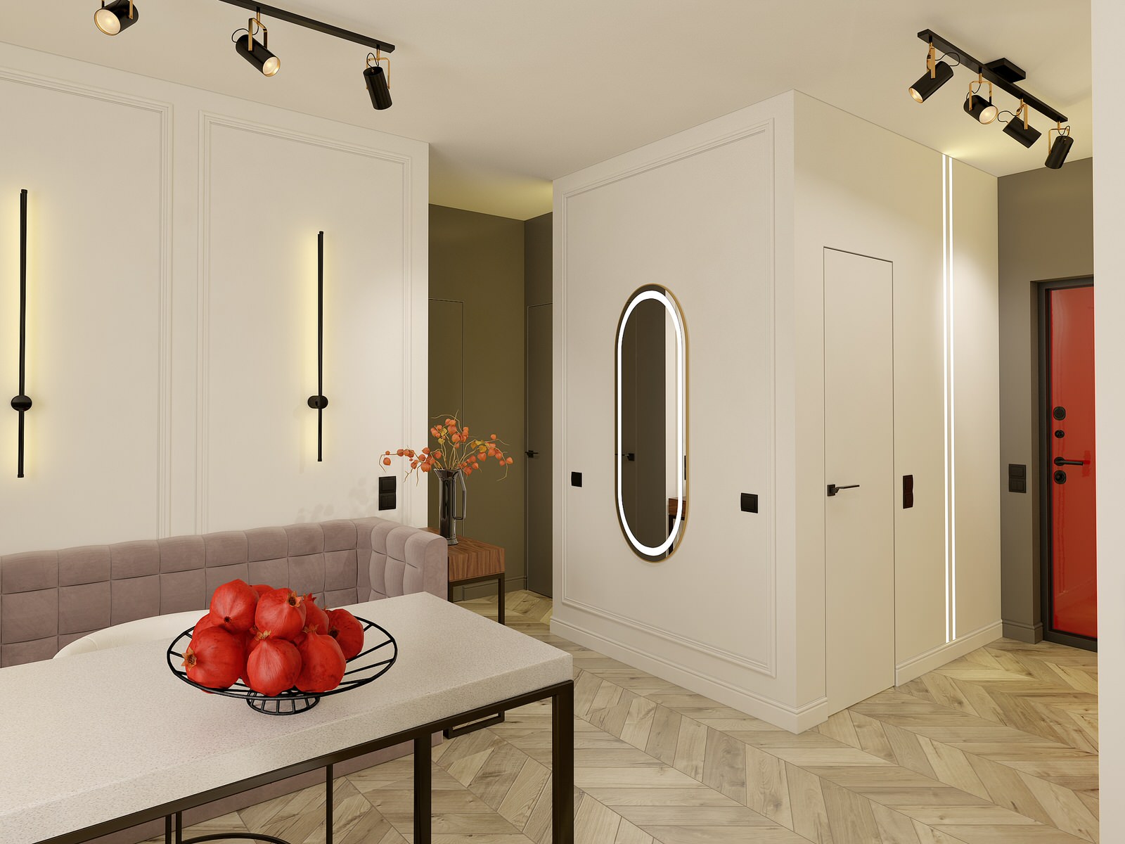 Квартира 47,66 кв. м (в современном стиле)