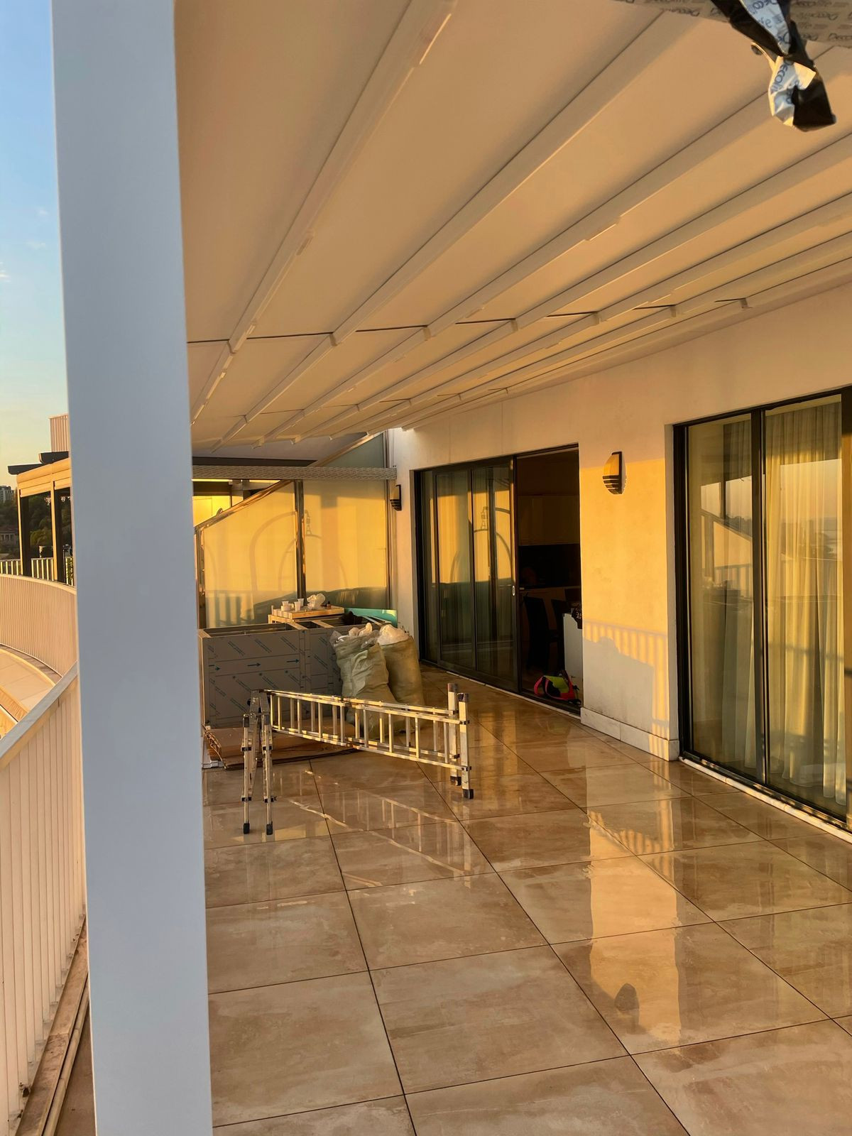 Обложка проекта: тентовая пергола на террасе