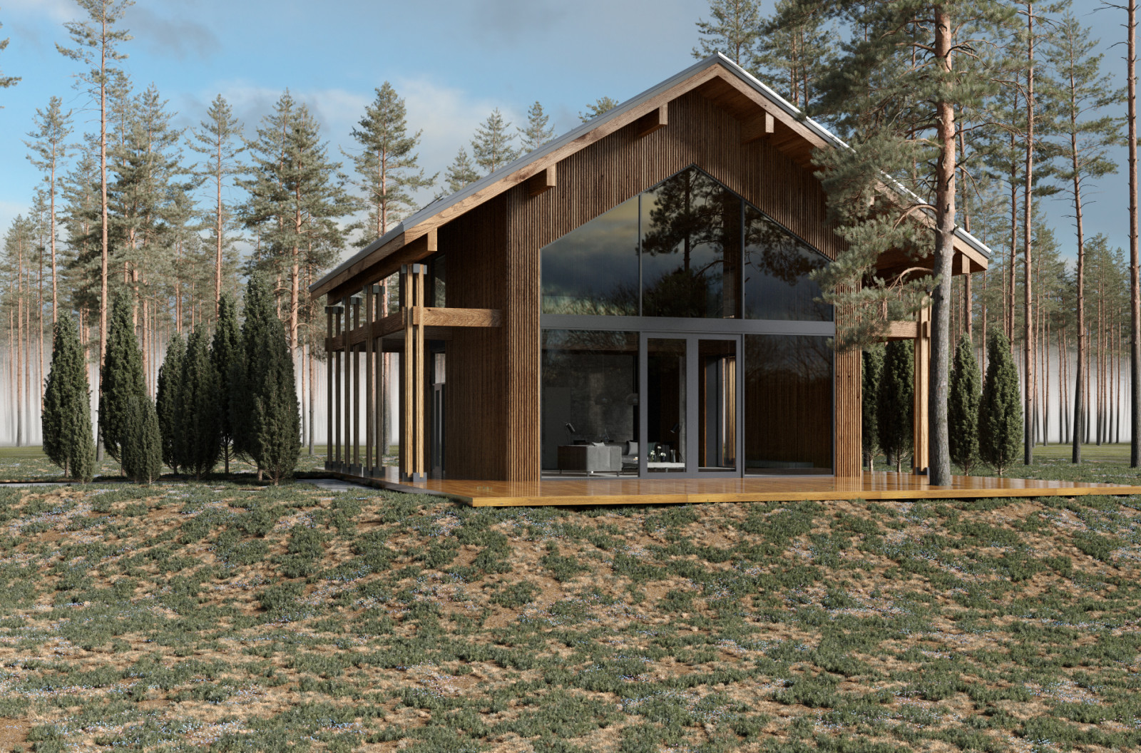 Обложка проекта: Гостевой дом Cabin 02