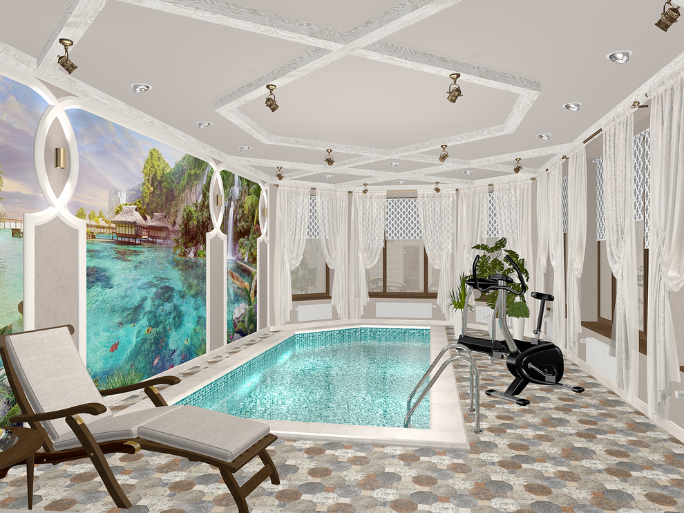 Бассейн в средизимноморском стиле