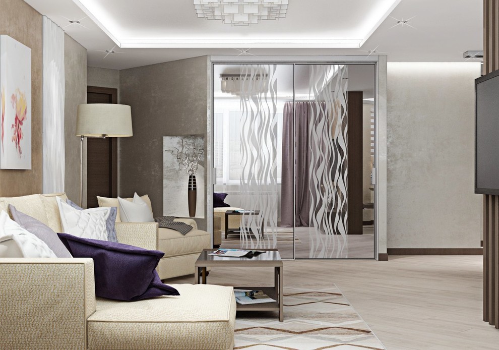 3к.кв. в кофейных тонах в ЖК «Art Residence» (83 кв.м)