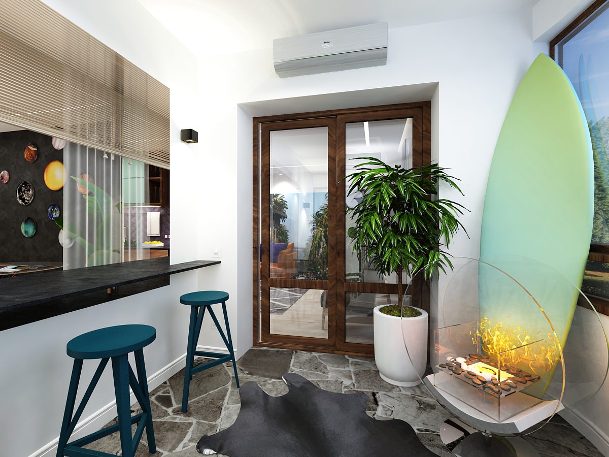 Яркая квартира для художницы