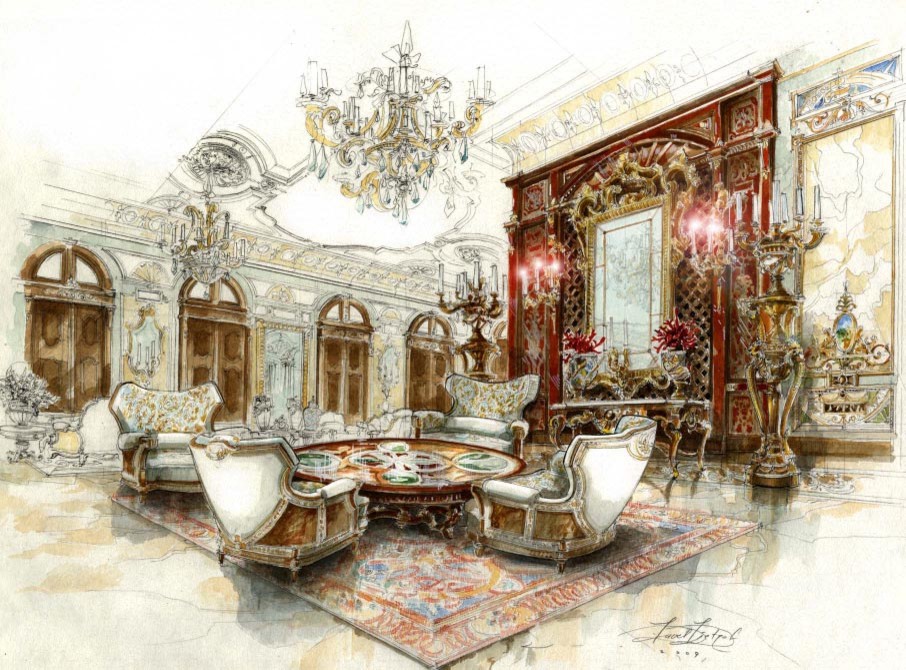 Эскизы - дизайн интерьера