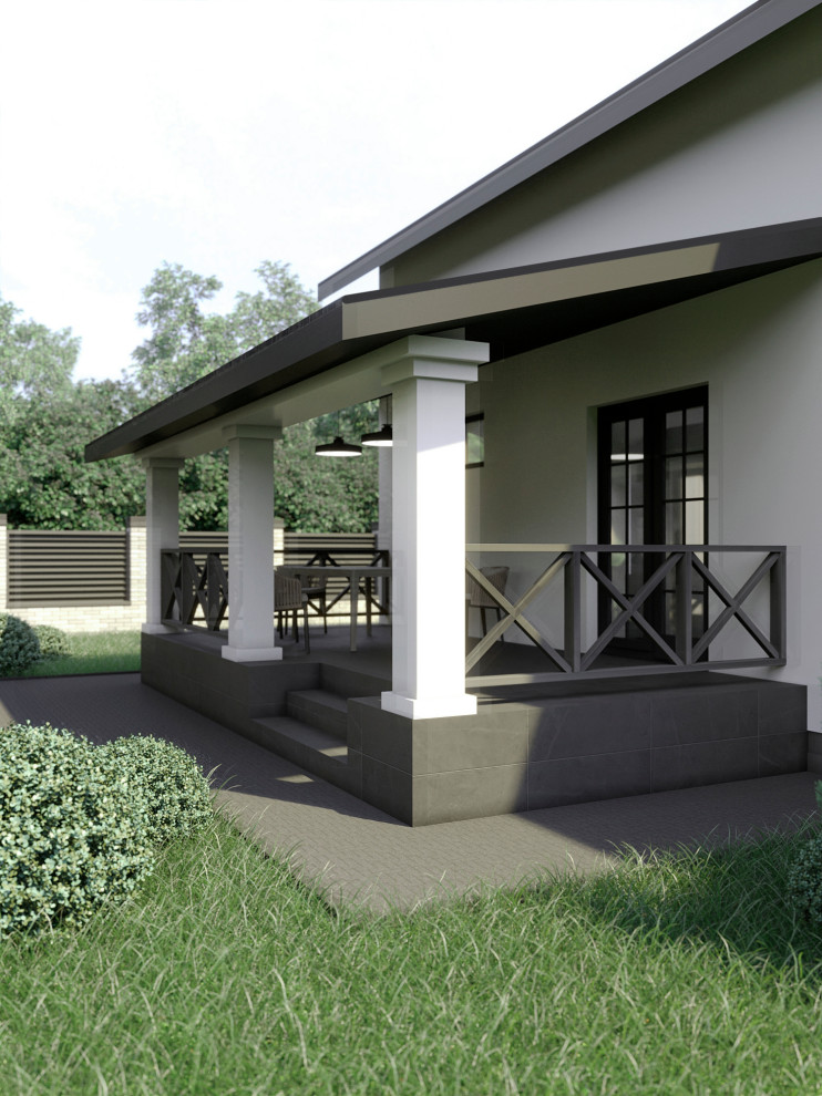 Архитектурный проект загородного дома и бани